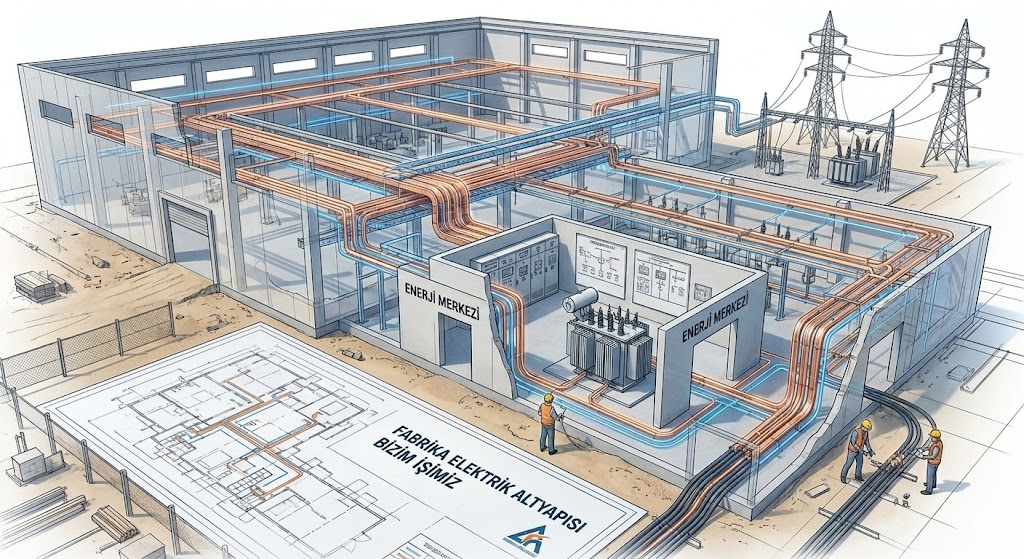 Fabrika elektrik altyapı kurulumu